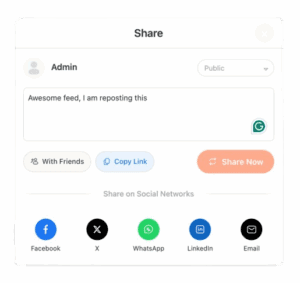 BuddyBoss Activity Share